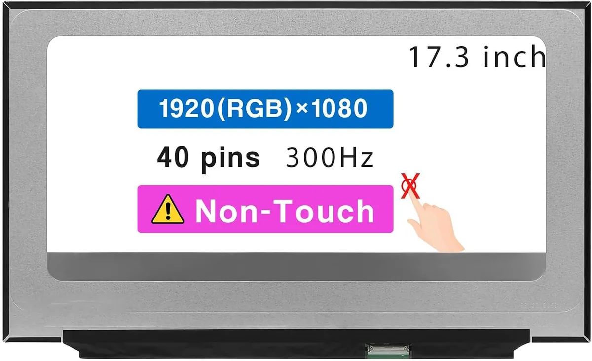 NUOLAISUN NUOLAISUN 17.3" laptop screen 300Hz 1920x1080 40-pin — product photo