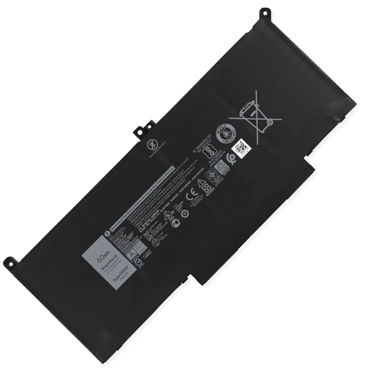 Hecales Hecales F3YGT 7.6V 60Wh 4-Cell laptop battery — product photo