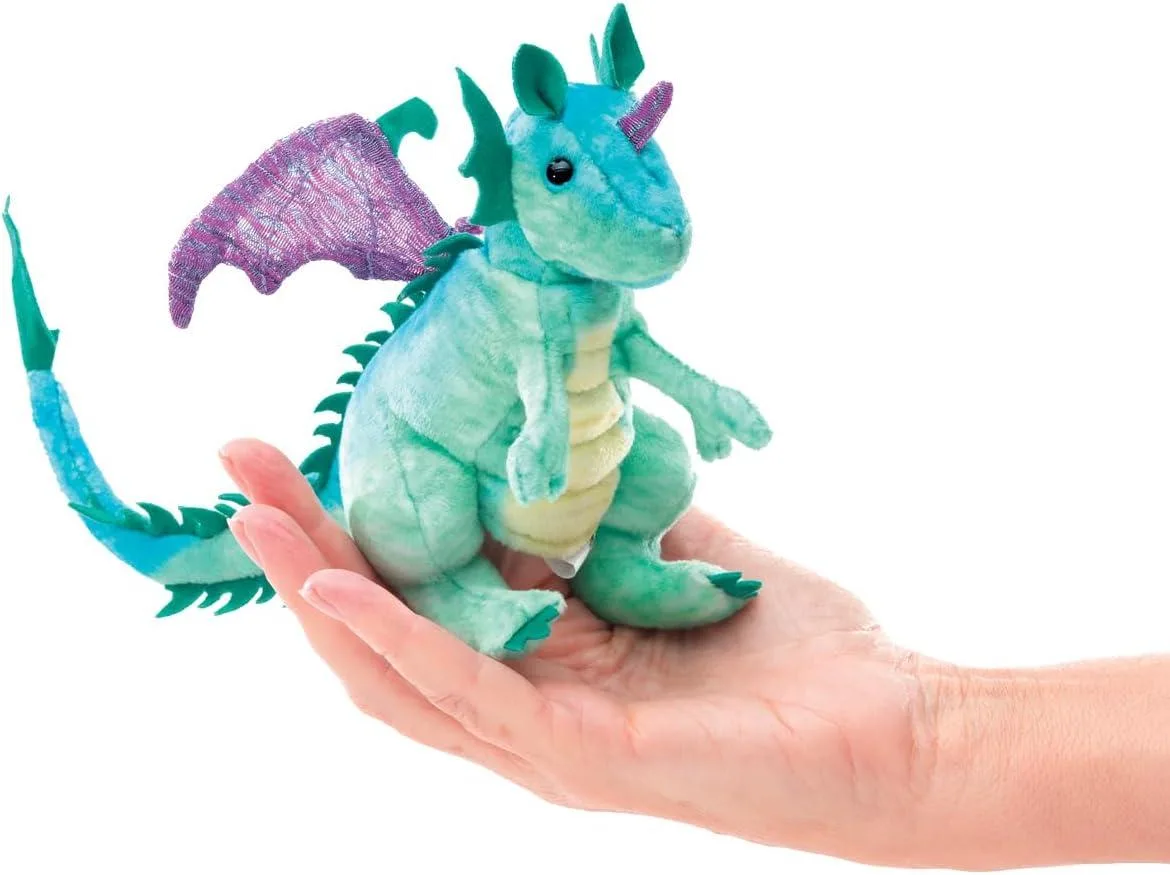 Folkmanis Puppets Folkmanis Puppets Mini Dragon Finger Puppet 8 x 3 x 5 inches — product photo