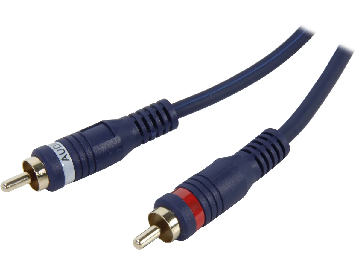Cables To Go Cables To Go 40617 3.5mm Stereo Male to Two RCA Male Y-Cable Blue 50 ft — снимка на продукта