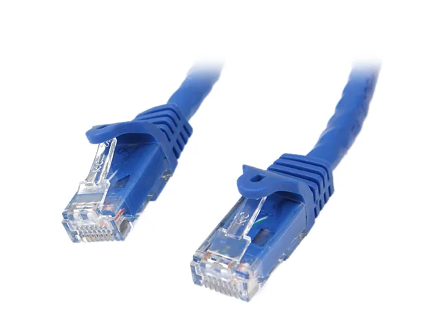 Blue Cat 6 Ethernet cable 75 ft with snagless RJ45 connectors