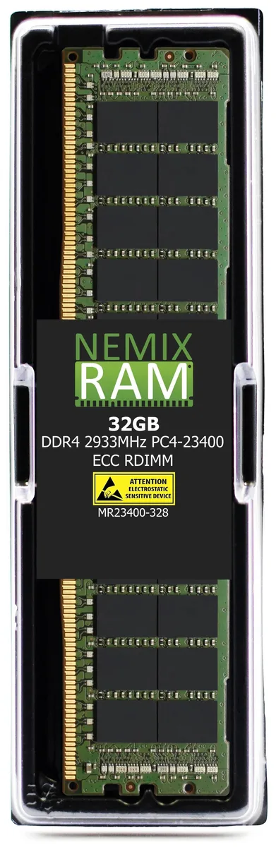 NEMIX RAM NEMIX RAM 32GB DDR4 2933MHz ECC RDIMM 2Rx8 CL21 1.2V 288-Pin memory upgrade — product photo