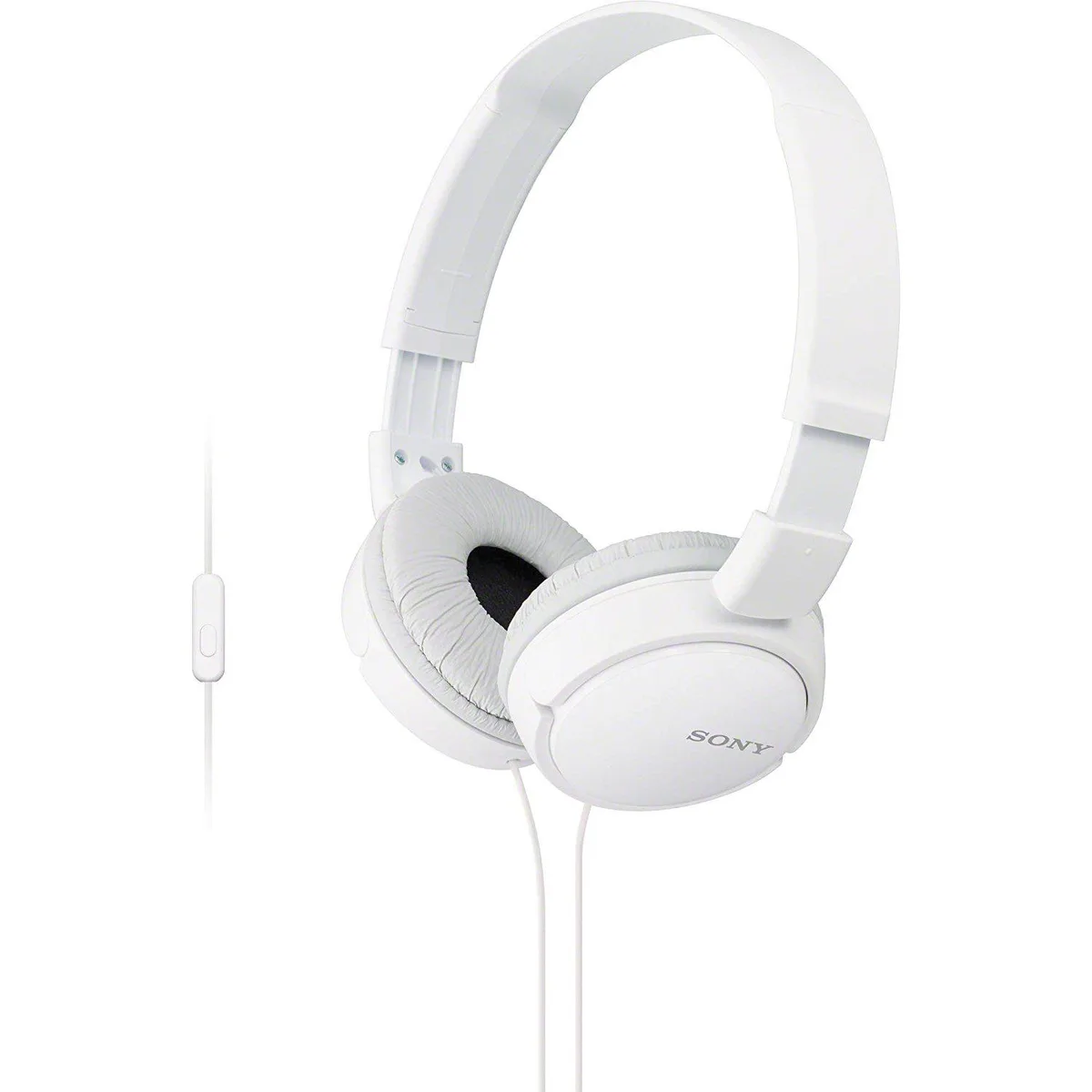 Sony Sony ZX Series MDR-ZX110AP Wired On-Ear Headphones White 30mm 3.5mm — product photo