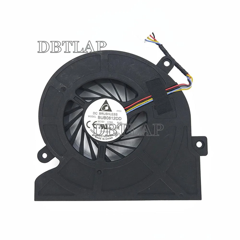 Small black rectangular laptop cooling fan with wire connector