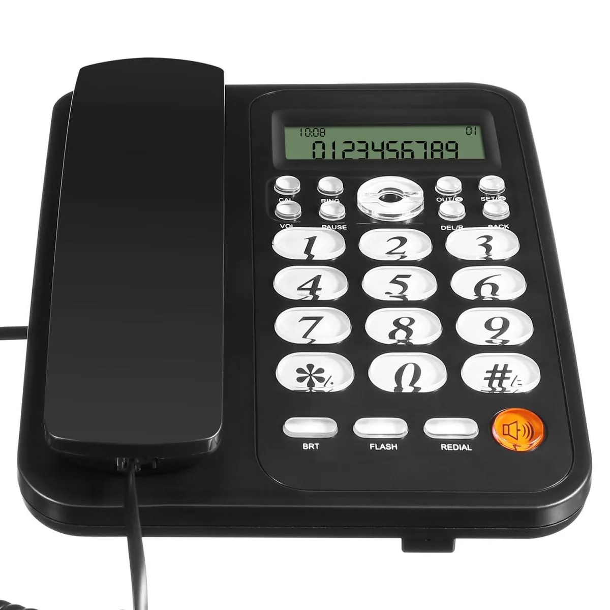  DIYEAH 54W4216QZ4 corded phone black 8.35x6.34x2.4 in 1.28 lb — product photo