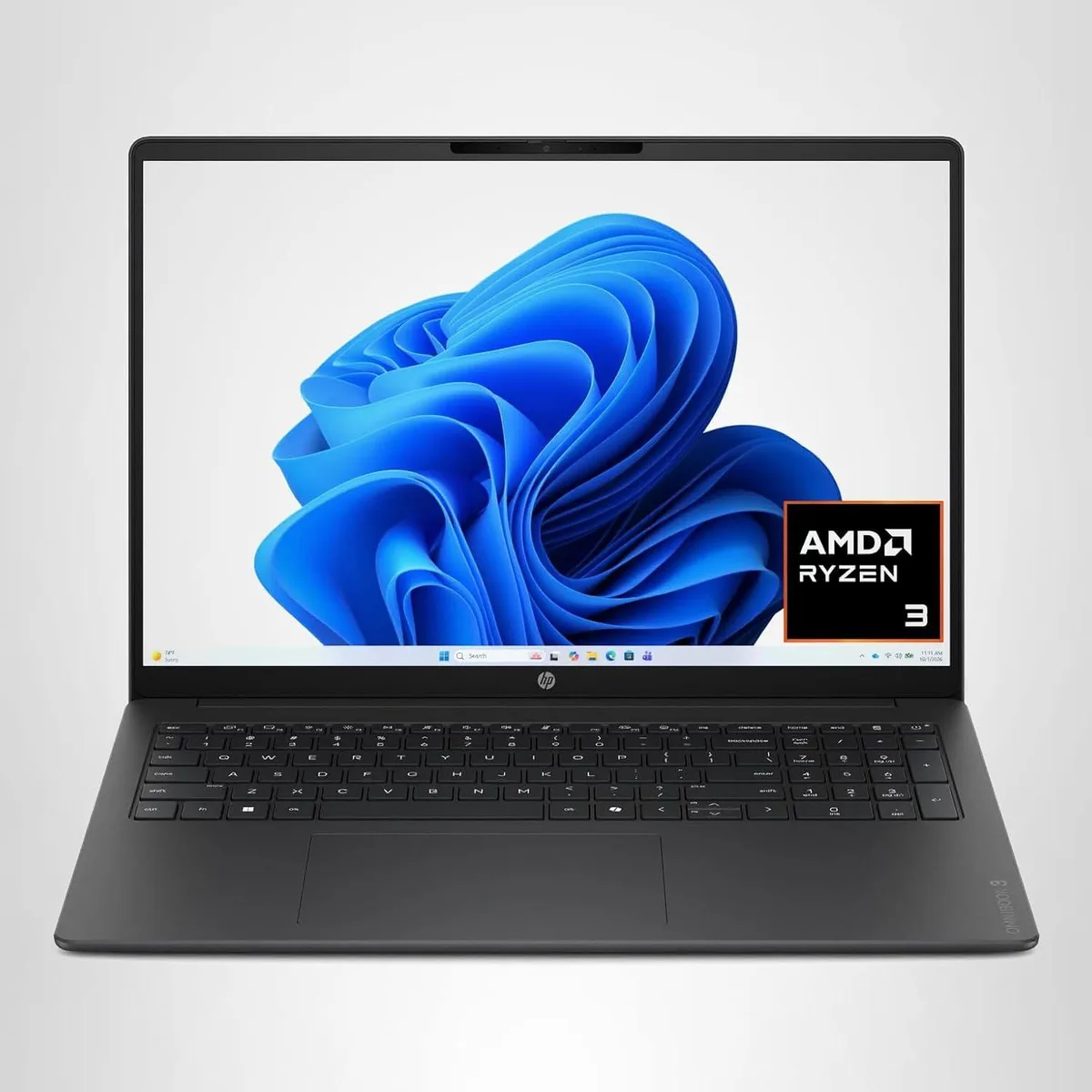 HP HP OmniBook 3 16-by0299nr laptop AMD Ryzen 3 30 8 GB 512 GB 16.0" 2K touchscreen Mica Silver — product photo
