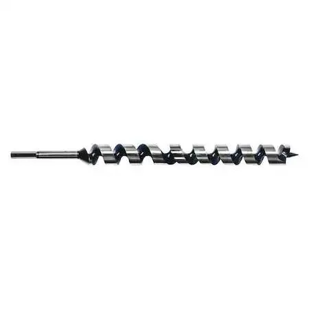 18 inch silver steel ship auger bit with hex shank and epoxy coating
