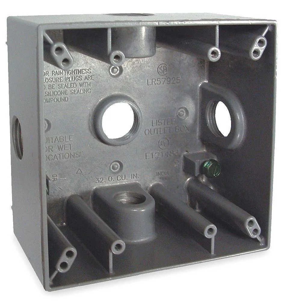 Bell Bell Outdoor 5342-0 Weatherproof Electrical Box 32 cu in Double Gang — product photo