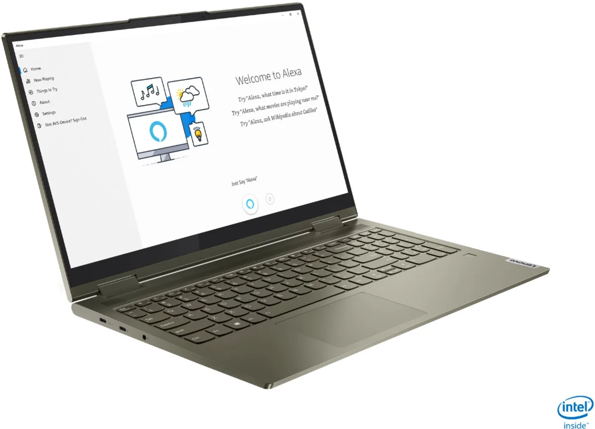 Lenovo Lenovo Yoga 7i 2-in-1 15.6" Touch Laptop Core i7 12GB 512GB Dark Moss — product photo