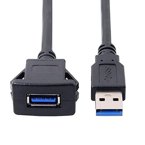 Fervit Fervit 1m Waterproof USB 3.0 Extension Latch Mount Cable — product photo