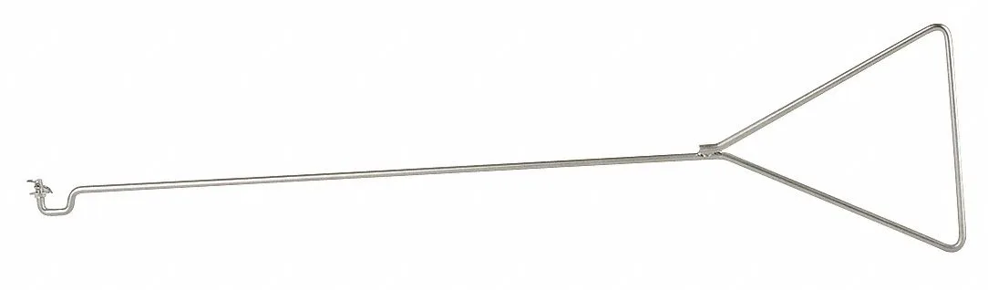 Stainless steel pull rod with triangular handle 28 in