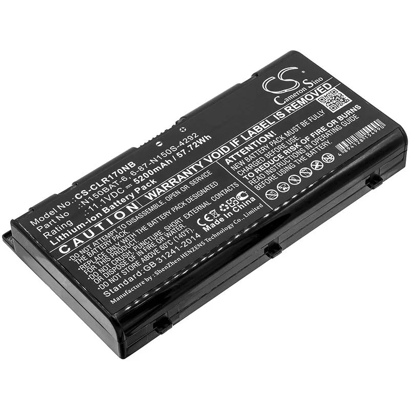 Cameron &amp; Co Cameron &amp; Co DS-CS-CLR170NB laptop battery 11.1V 5200mAh 5.2Ah black — product photo