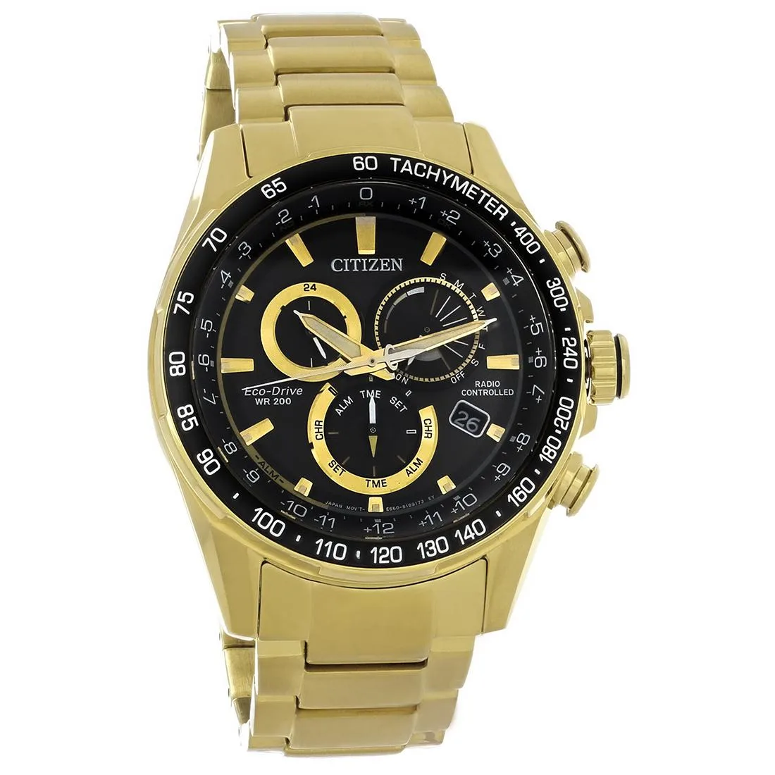 Citizen Citizen CB5912-50E Eco-Drive PCAT Chronograph Gold Tone Stainless Mens Watch — product photo