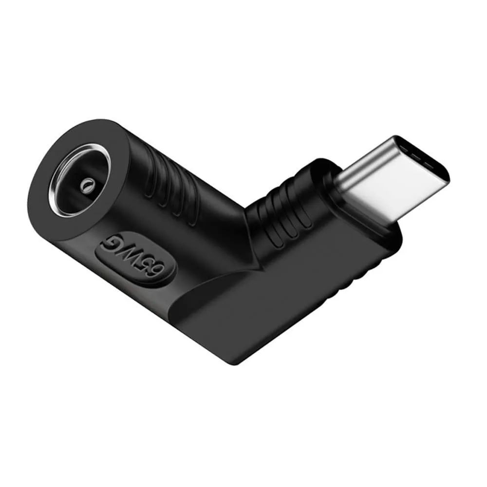 Fervit Fervit DC Jack 5.5x2.1mm to USB-C 90° 65W Power Adapter — product photo