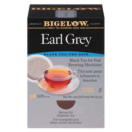 Box of 18 Earl Grey tea pods 1.9 oz
