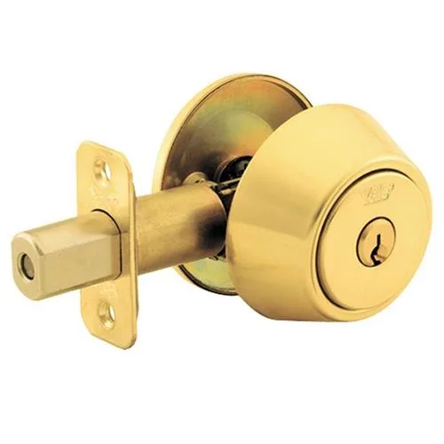 Yale Yale 820-605 Polished Brass Single Cylinder Deadbolt door lock — product photo