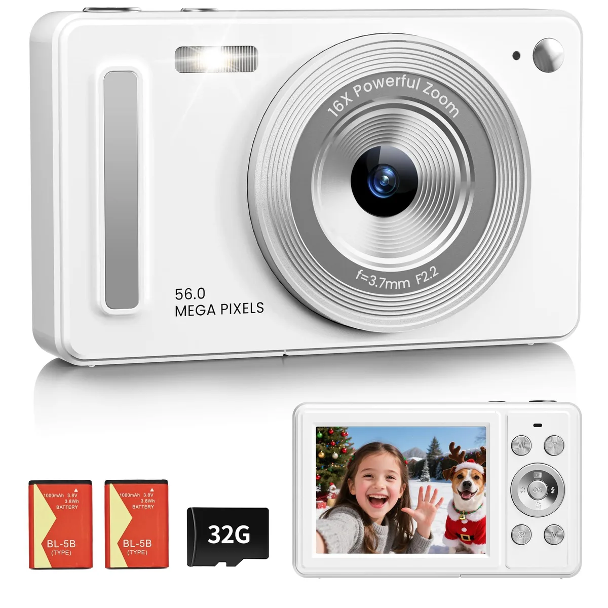 Polaroid PIXPRO DC106 56MP 16X Zoom Compact Camera Black — product photo