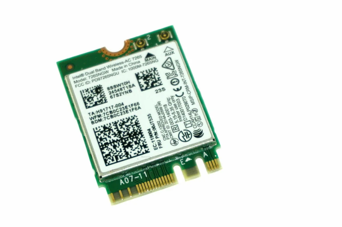 Lenovo Lenovo 7265Ngw 00Jt535 Wireless Bluetooth Card Chromebook C630 81Jx — product photo