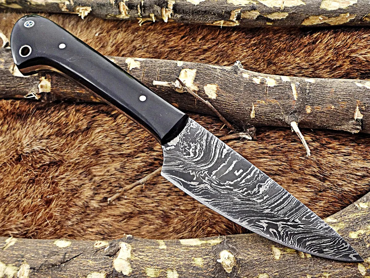 Damascus Depot Damascus Depot 9" Chef Knife 4" Blade Buffalo Horn Handle — product photo