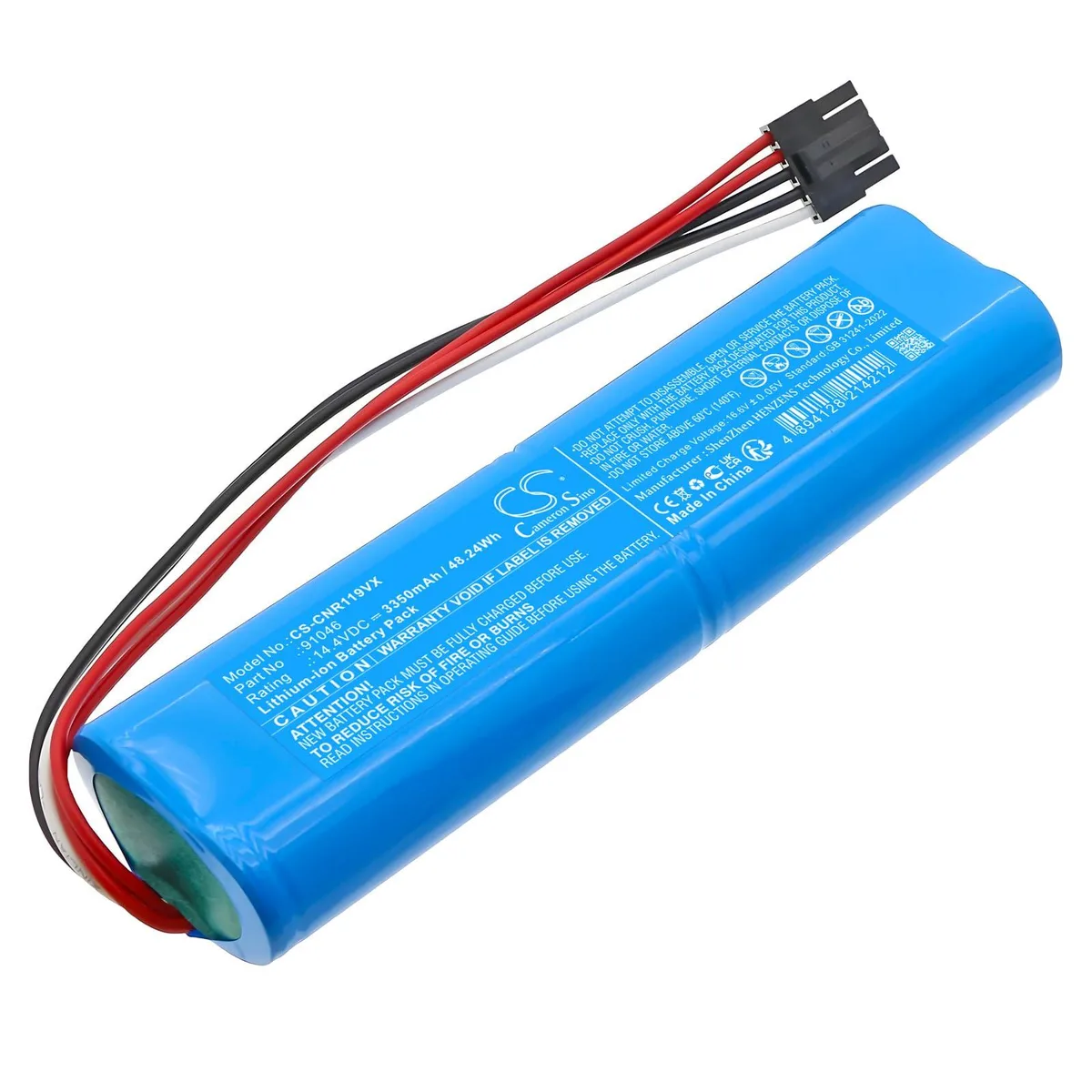  FYIOGXG Replacement Battery for Conga 11090 3350mAh 48.24Wh 14.4V — product photo