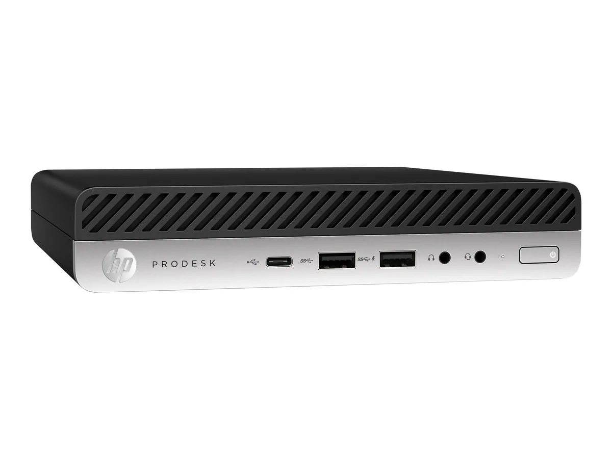 HP HP ProDesk 600 G4 Micro i5-8500T 2.10 GHz 32 GB DDR4 1000 GB SSD Windows 11 Pro desktop PC — product photo
