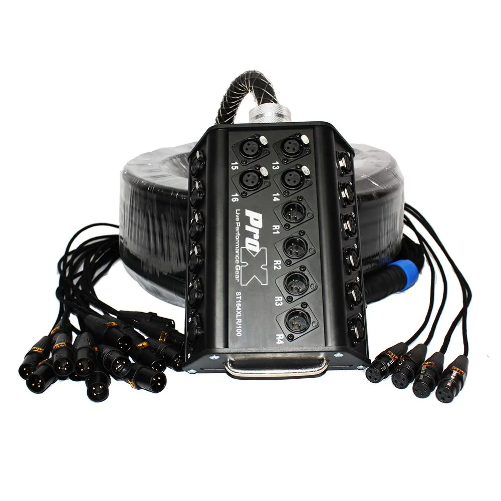 ProX ProX 100ft 16x4 Snake XLR pa speaker — product photo