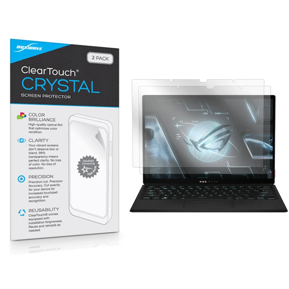 Boxwave Boxwave ClearTouch Crystal Screen Protector for ASUS ROG Flow Z13 (2022) 2-Pack — product photo
