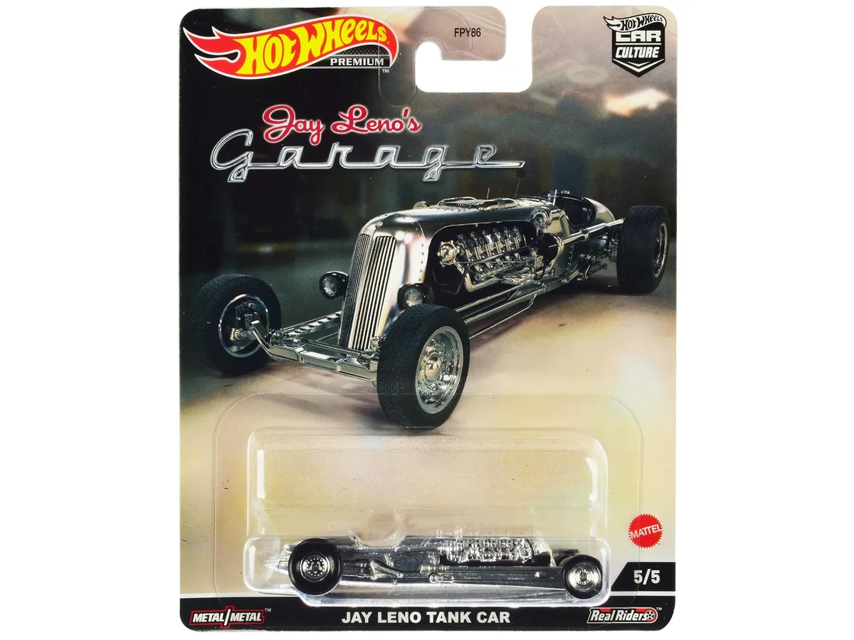 Hot Wheels Hot Wheels Jay Leno Tank Car Brushed Metal 3.25 inches hobby collectible — product photo