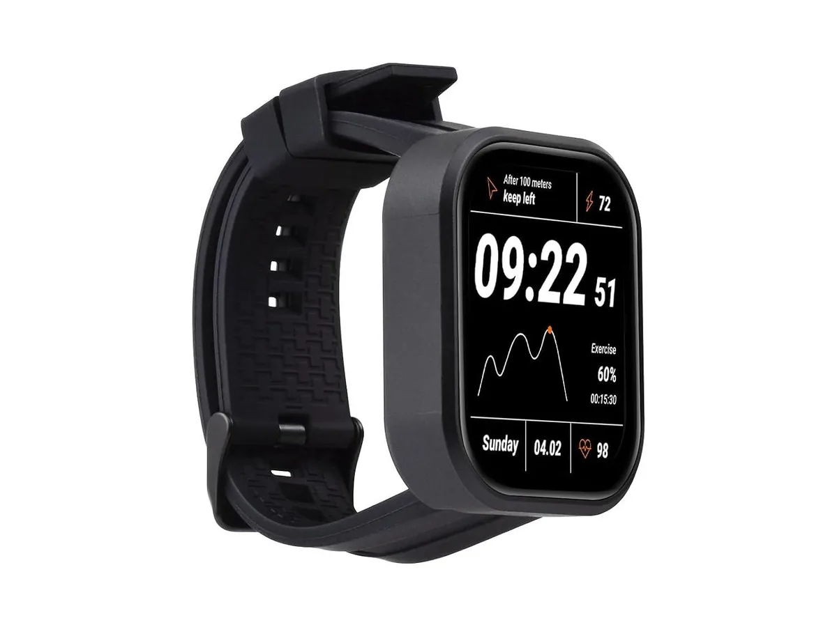 Rectangular AMOLED touch watch board with 2.06inch display and visible circuitry