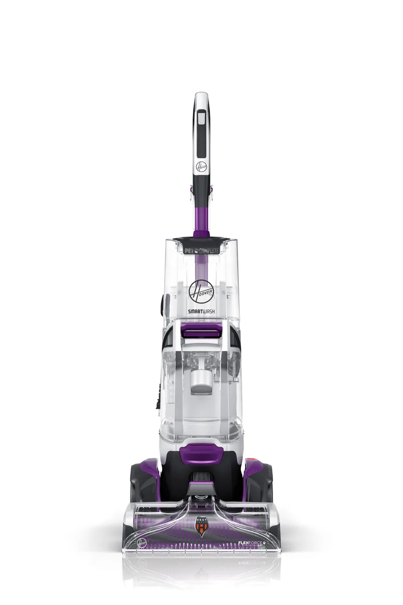 Hoover FH53010 carpet cleaner, grey and blue body with pretreat wand and 2-in-1 pet tool