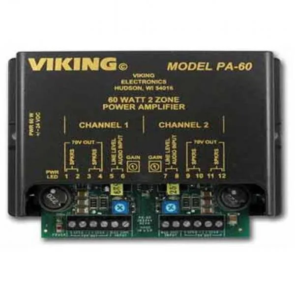 Viking Viking PA-60 60W Compact Two Zone Amplifier — product photo