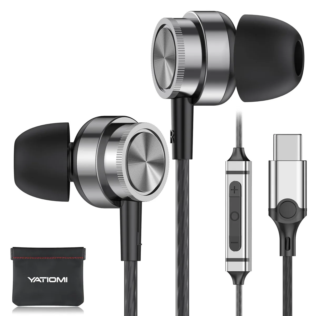  Yatloml TC610 USB-C wired headset 14 mm 112 dB 32 Ω — product photo