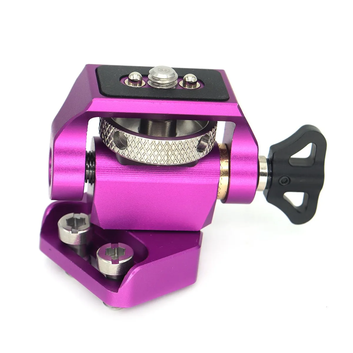 SZJELEN SZJELEN Camera Monitor Mount 1/4" Screw 360° Swivel 180° Tilt Purple — product photo