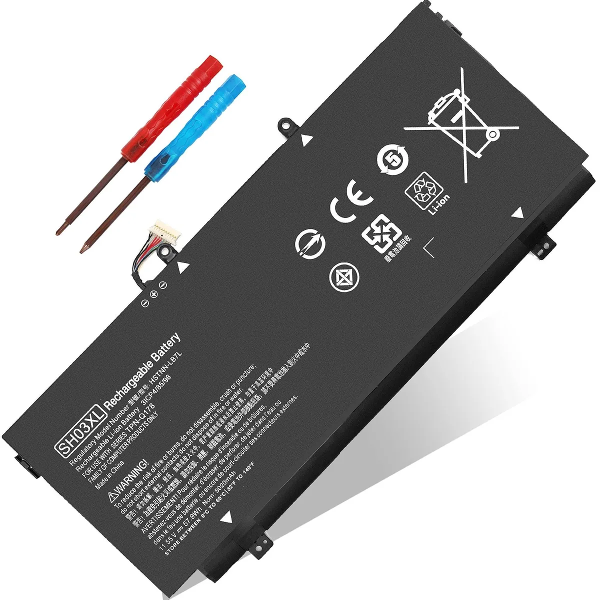 LXHY LXHY LA04 57.9Wh 11.55V laptop battery for HP Spectre X360 13-W 13-AB 13-AC — product photo