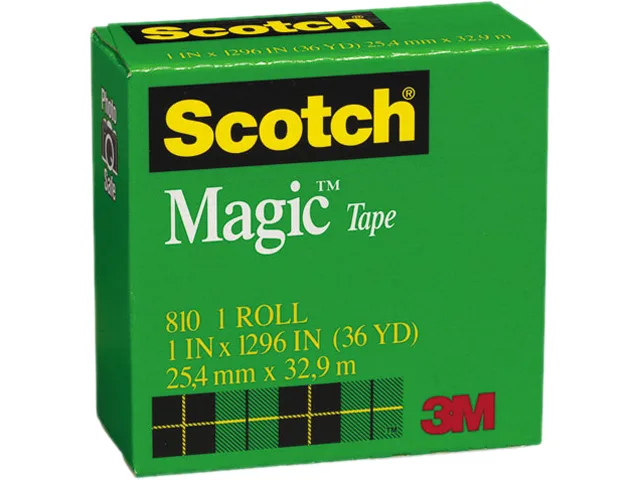 3M 3M 81011296 Magic Office Tape 1" x 1296" 1" Core Clear — product photo