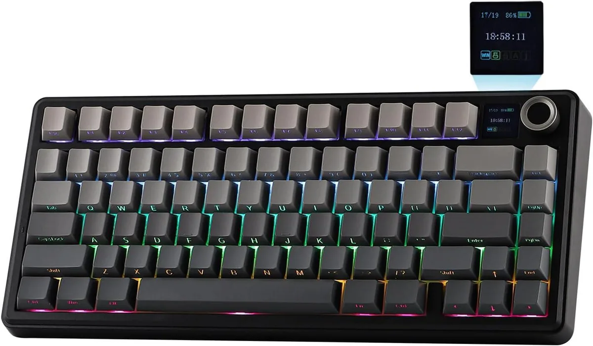 usbroway usbroway F75 MAX Gaming Keyboard 75% 80 Keys Black Gradient — product photo