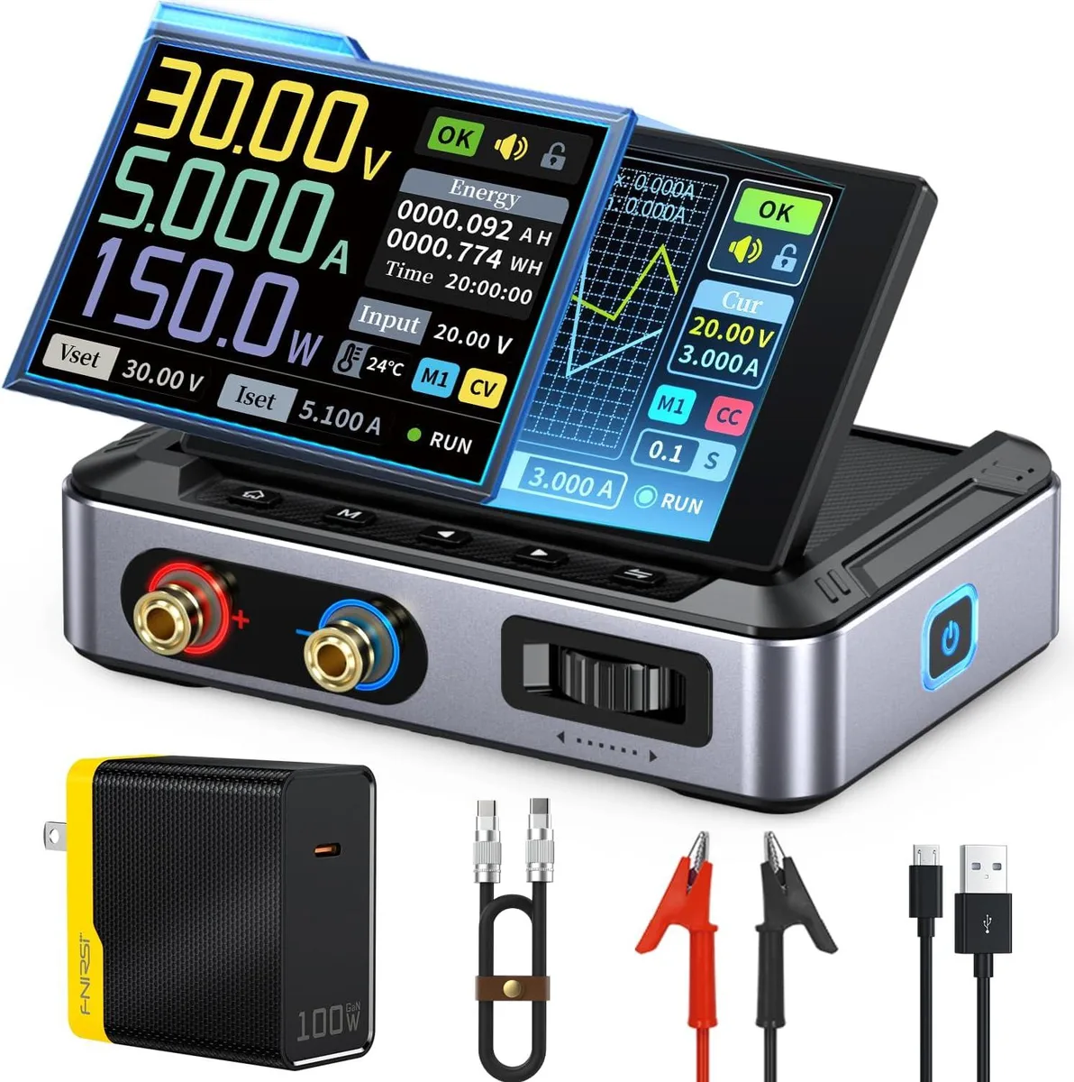 BFKK BFKK 0-30 V 5 A Adjustable DC Power Supply with 2.8" IPS Display — product photo