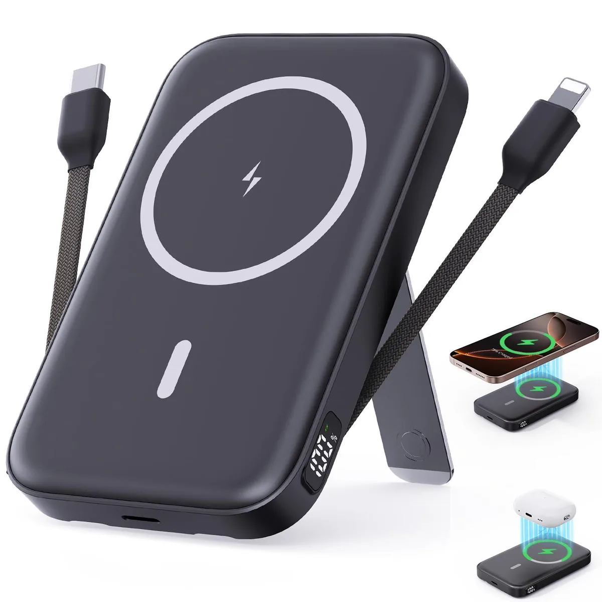 VTIAEK W214A 16800mAh Magnetic Power Bank Black — product photo