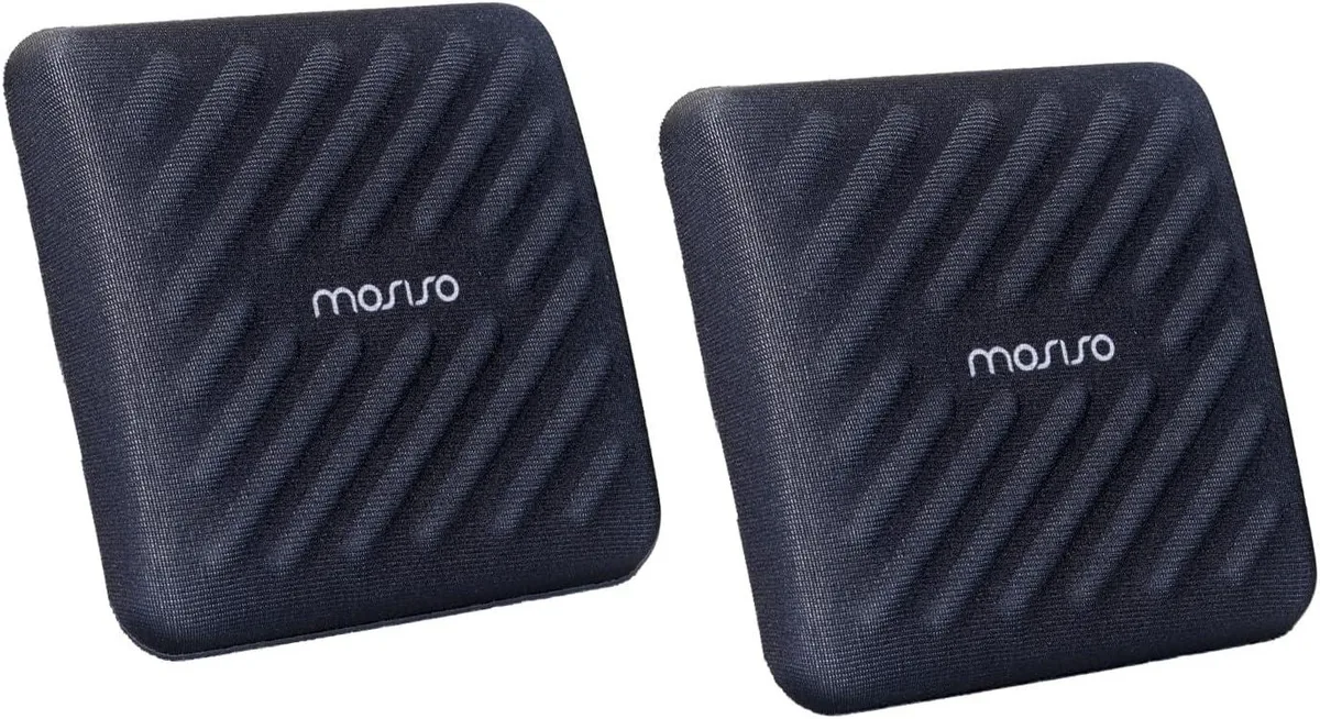Emerson Emerson Wrist Rest 2-Pack Black .79 in thick 3.54 in square — product photo
