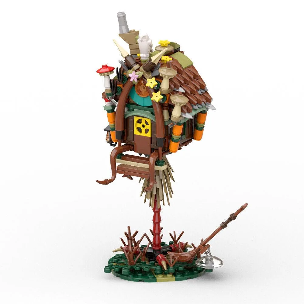 ZITIANYOUBUILD ZITIANYOUBUILD Forest Tree House Chicken Legs Hut 354 Pieces MOC — product photo