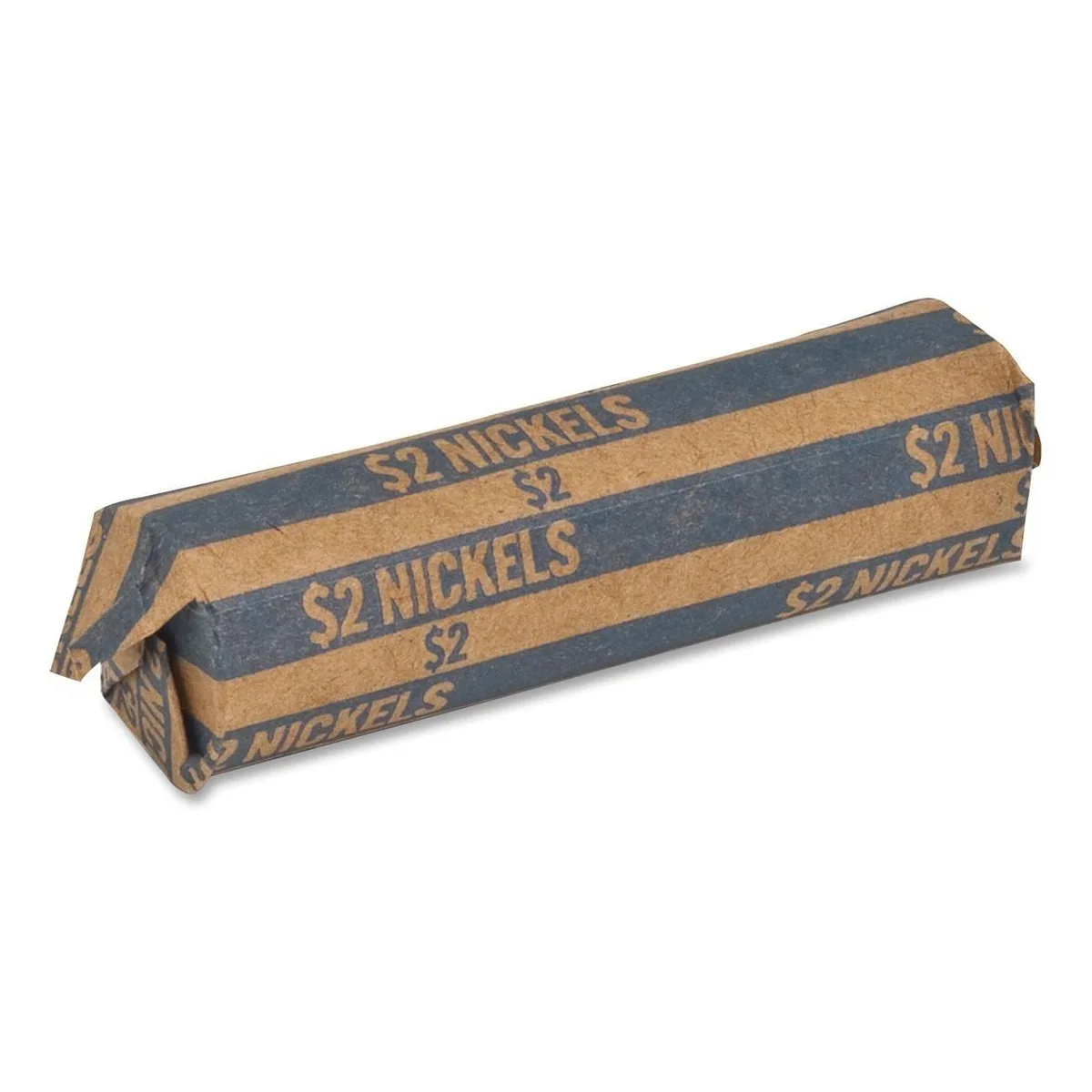 Sparco Products Sparco Products TCW05 Cash Handling Coin Wrappers Blue 1000/Box $2.00 Nickels 60 lb Kraft — product photo