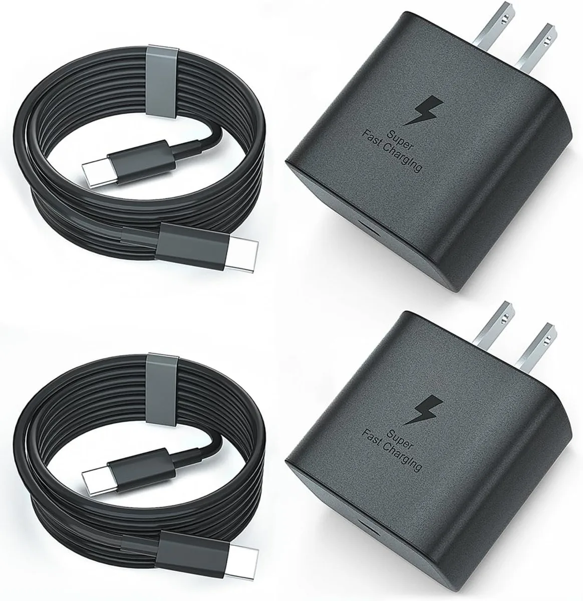 KINGARD KINGARD 45W USB-C Charger 2-Pack 6FT Cable PD3.0 PPS QC4.0 — product photo