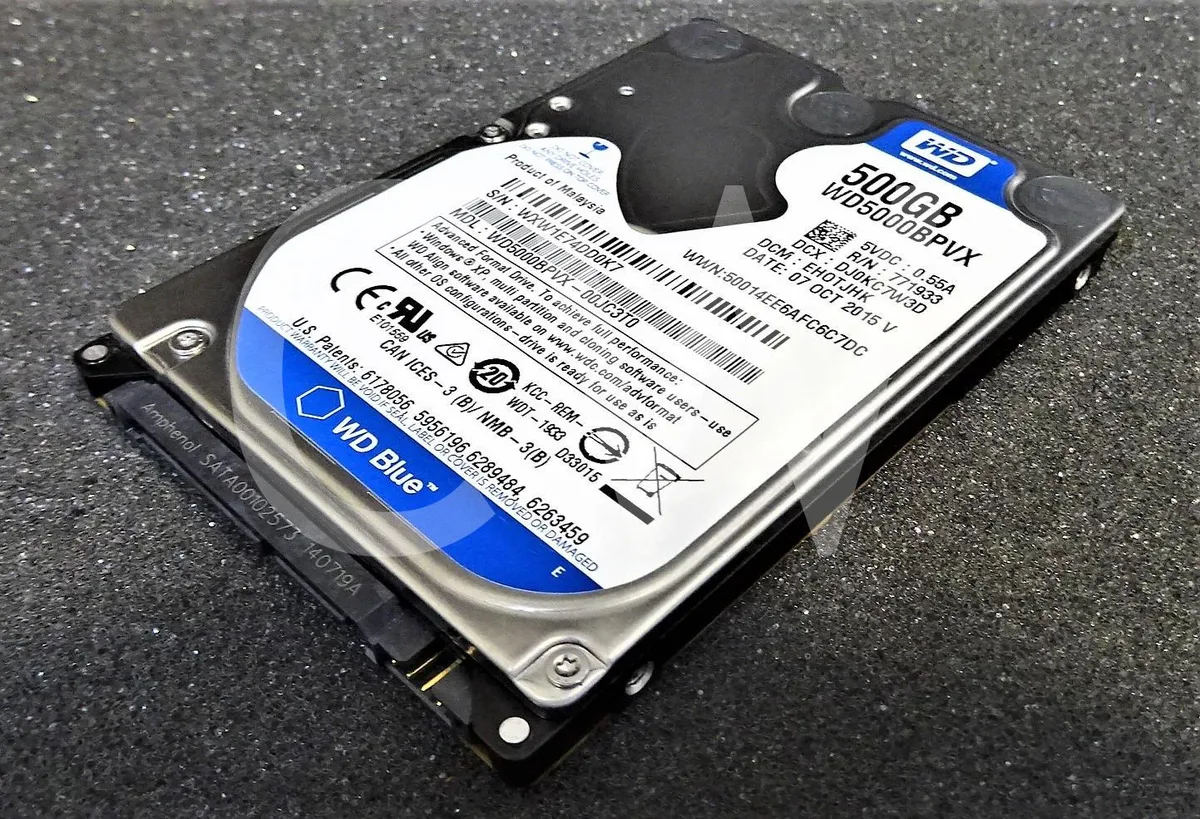 Western Digital Western Digital WD5000BPVX 500GB 5400RPM 2.5" SATA internal hard drive — product photo