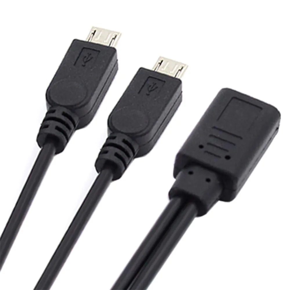 Fervit Fervit USB-C Female to Dual Micro USB Male Splitter 30cm 32AWG — product photo