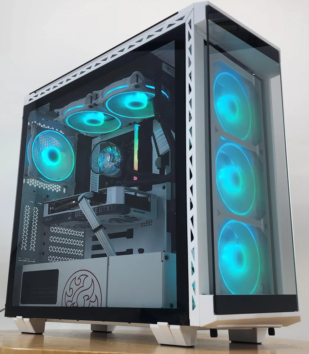 Custom Custom Gaming PC i5-12600KF 16GB DDR5 1TB NVME RTX 4060 Ti 240mm AIO Z790 650W Bronze BATTLECRUISER — product photo