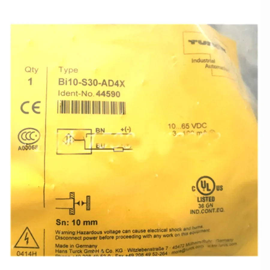 Turck Turck NI15-S30-AD4X 44592 Inductive Sensor M30×1.5 15mm 1065VDC 138g — product photo