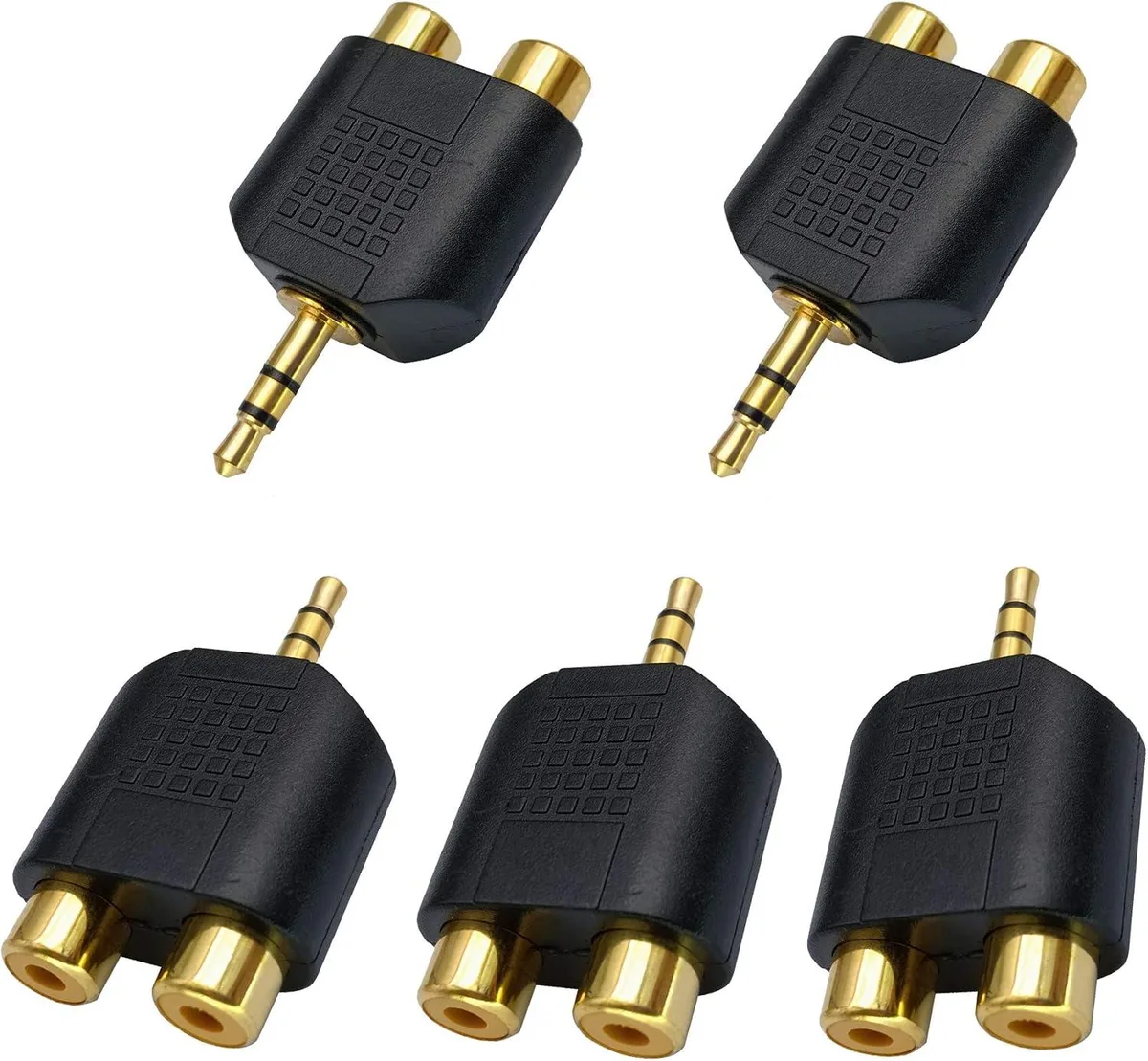 Boxwave Boxwave 3.5 mm to 2 RCA Audio Adapter 5 Pack — product photo