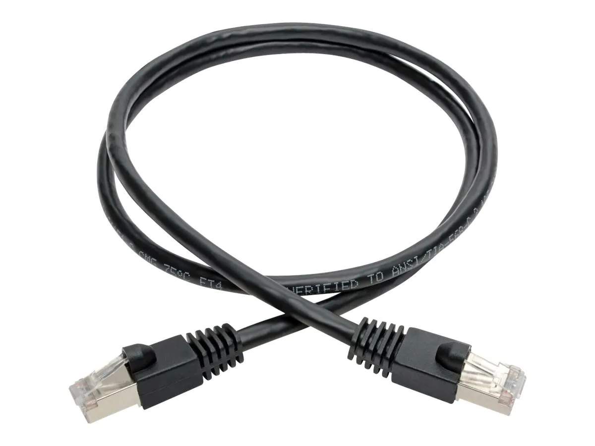 Tripp Lite Tripp Lite N262-002-BK network ethernet cable 2 ft 10G STP shielded — product photo