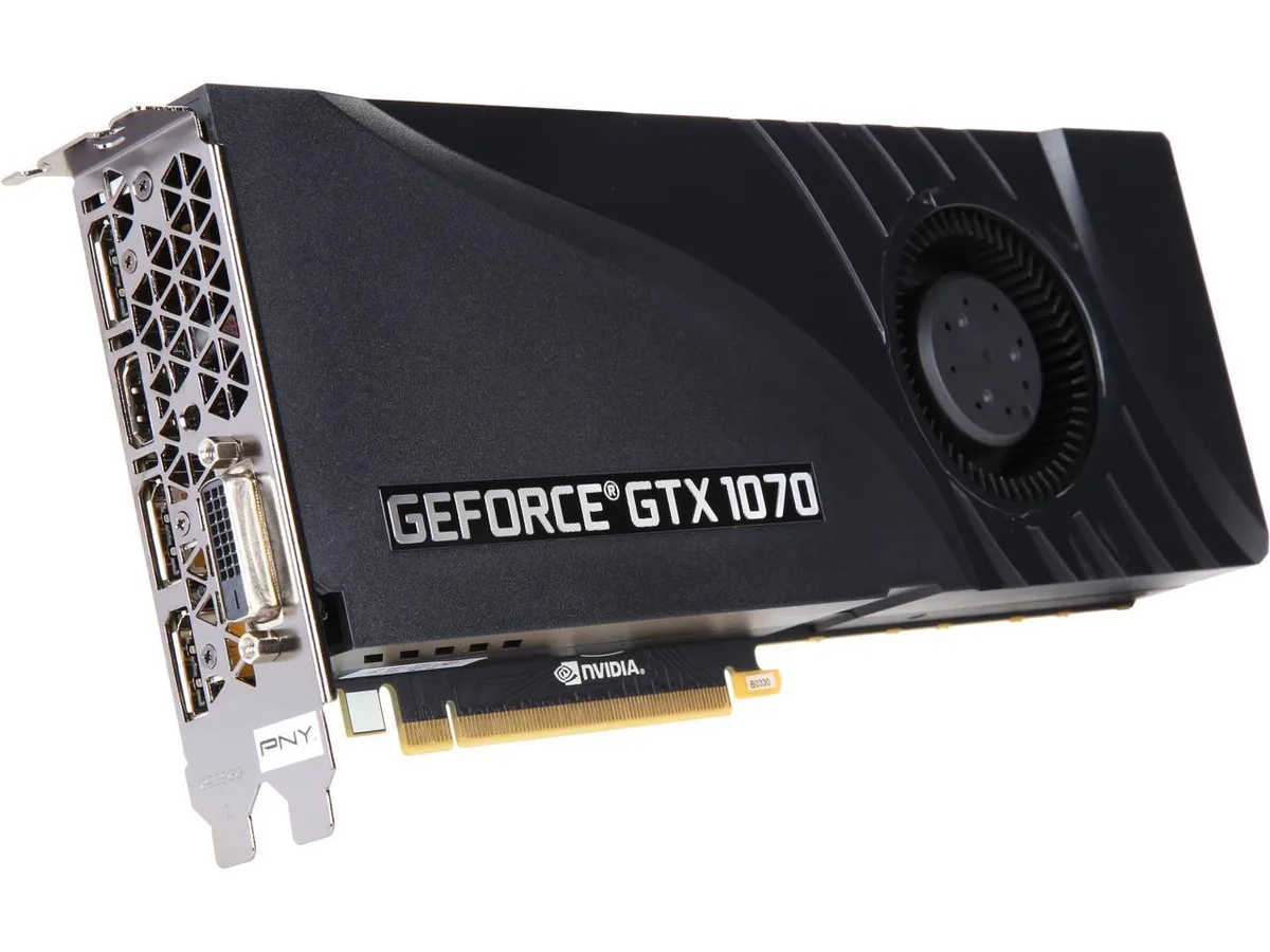 PNY Technologies, Inc. PNY GeForce GTX 1070 8GB GDDR5 graphics card — product photo