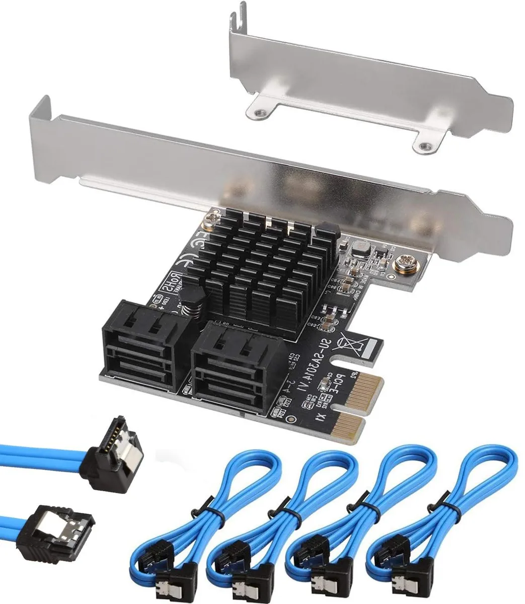 LUOM LUOM PCIE24SATA 4-Port SATA 6Gbps PCIe 3.0 Card — product photo
